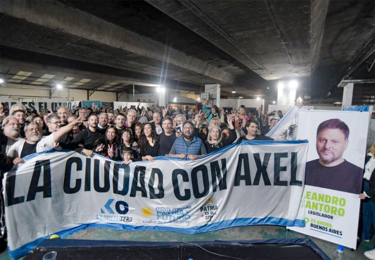 Imagen de “La Ciudad con Axel”, encuentro militante para impulsar la campaña de Santoro en CABA